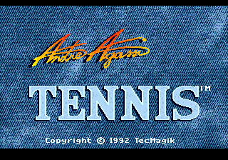 Заставка игры Andre Agassi Tennis